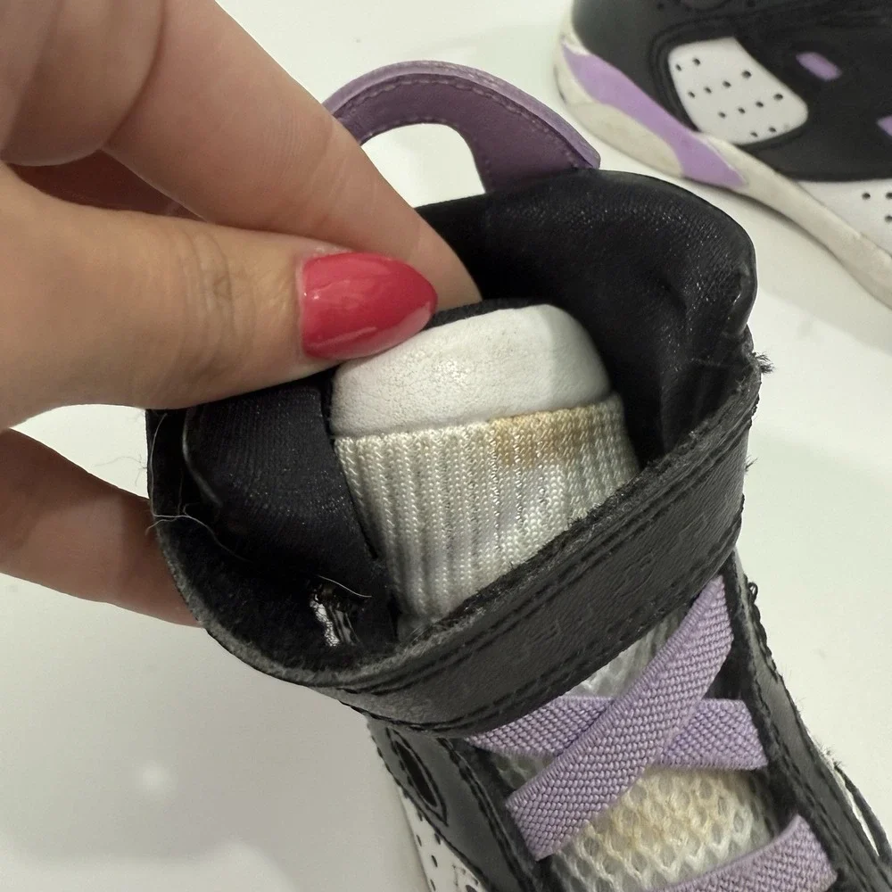 Nike Air Jordan TD Shoes Sneakers DM1158-015 Purple White Black Toddlers Size 6C